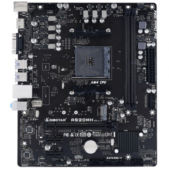 Biostar A520MH 4000Mhz OC S+V+GL DDR4 AM4 (ATX)