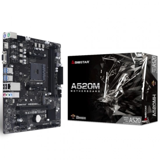 Biostar A520MH 4000Mhz OC S+V+GL DDR4 AM4 (ATX)