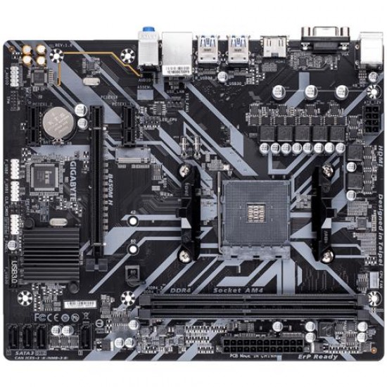 Gigabyte B450M-H S+V+GL DDR4 AM4 (mATX)