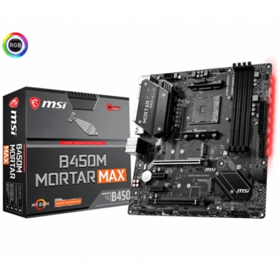 MSI B450M MORTAR MAX DDR4 3466Mhz S+GL AM4 (mATX)