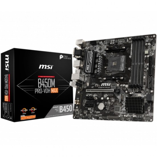 MSI B450M PRO-VDH MAX DDR4 S+V+GL AM4 (mATX)