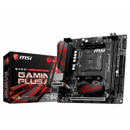 MSI B450I GAMING PLUS AC DDR4  S+VGA+GLAN AM4