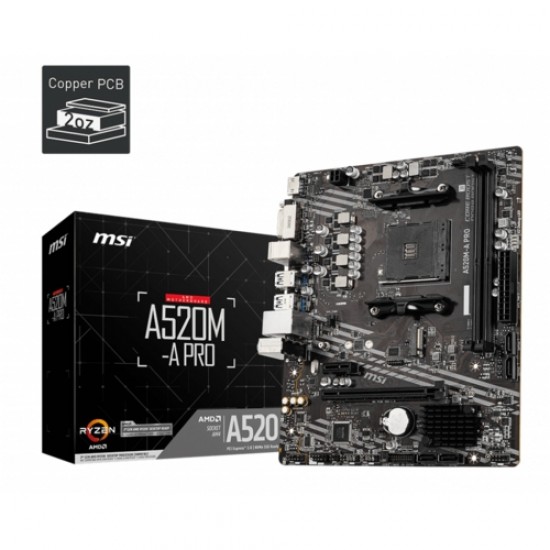 MSI A520M-A PRO AM4 DDR4 S+V+GL AM4