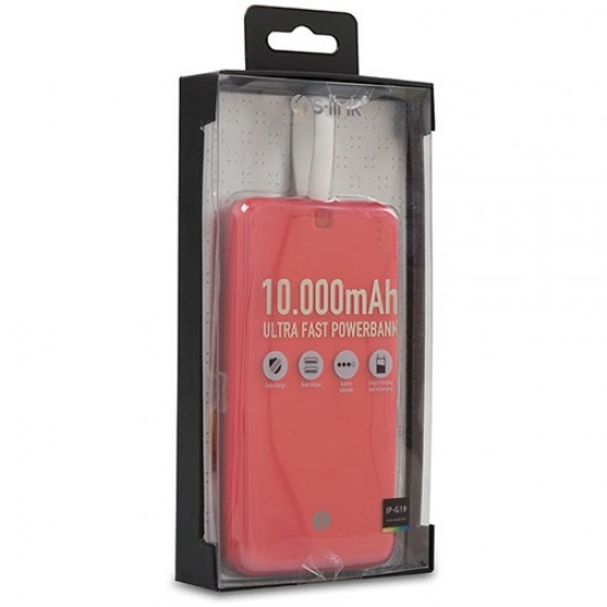 S-link IP-G19 10000mAh Powerbank Kırmızı