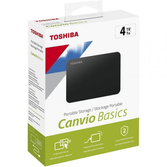 Toshiba 2.5 4TB Canvio Basics HDTB440EK3CA Siyah