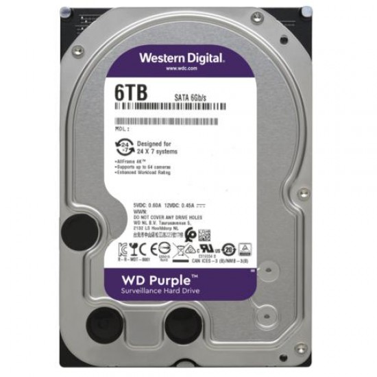 WD PURPLE 3,5 6TB 128MB 5640RPM WD62PURZ