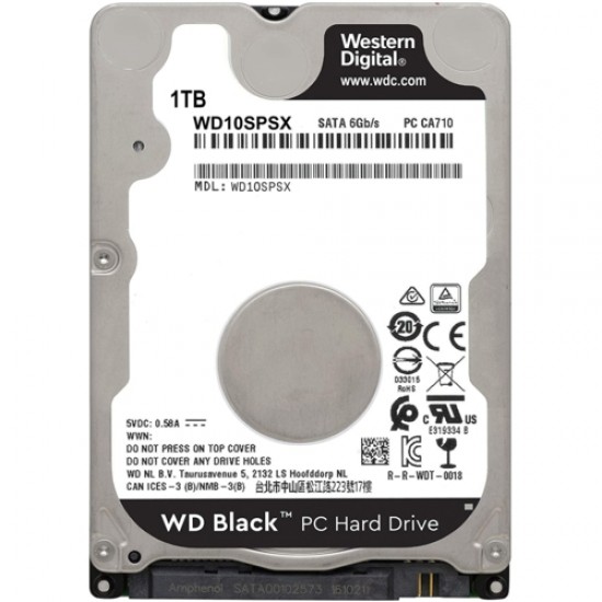 WD BLACK 2.5 1TB 64MB 7200RPM WD10SPSX