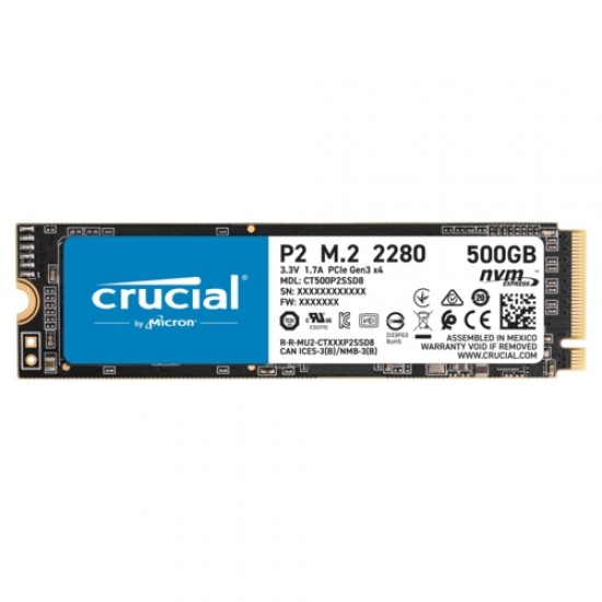 Crucial P2 500GB SSD m.2 NVMe PCIe CT500P2SSD8