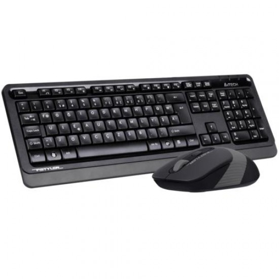 A4 Tech FG1010 F Kablosuz MM Klavye Mouse Set Gri