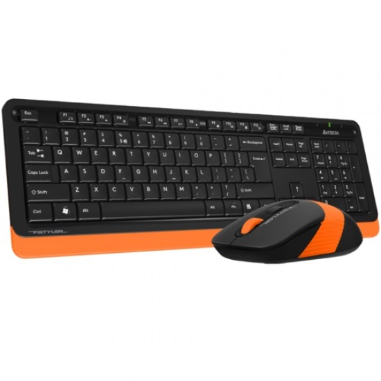 A4 Tech FG1010 Q Kablosuz MM Klavye Mouse Turuncu