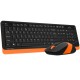 A4 Tech FG1010 Q Kablosuz MM Klavye Mouse Turuncu