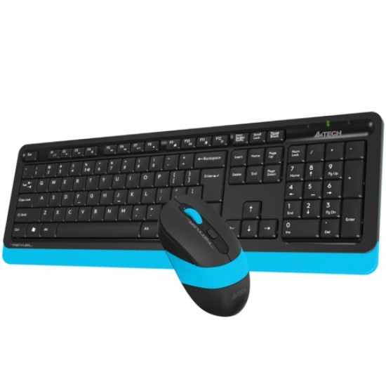 A4 Tech FG1010 Q Kablosuz MM Klavye Mouse Mavi