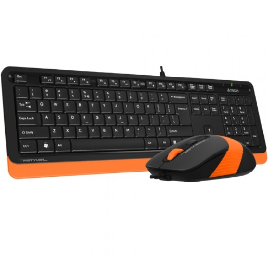 A4 Tech F1010 MM Klavye Mouse Set Turuncu USB