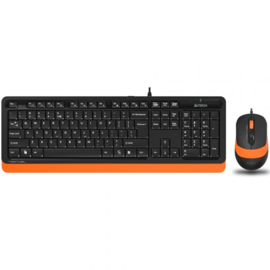 A4 Tech F1010 MM Klavye Mouse Set Turuncu USB