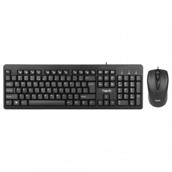 Havit KB611CM Kablolu Klavye Mouse Set Siyah