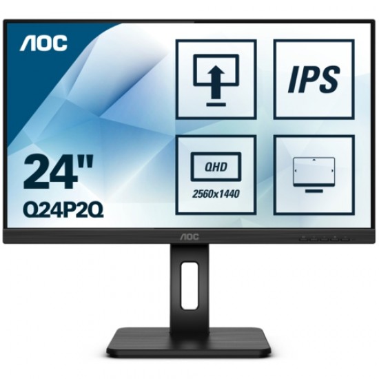 AOC 23.8 Q24P2Q IPS Pivot MM Monitör 4ms Siyah