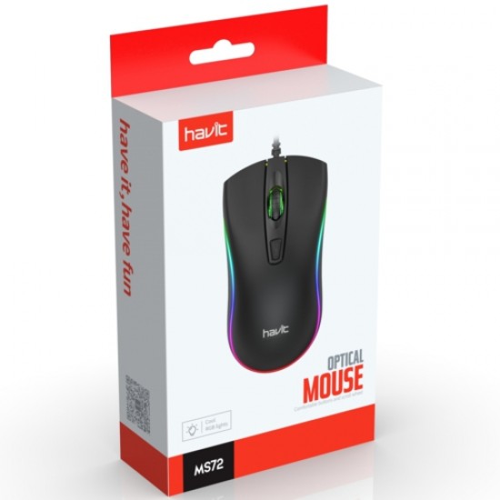 Havit MS72 Siyah Kablolu RGB Mouse