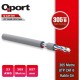 Qport Q-CAT6 CAT6 305M UTP 23Awg Kablo Gri