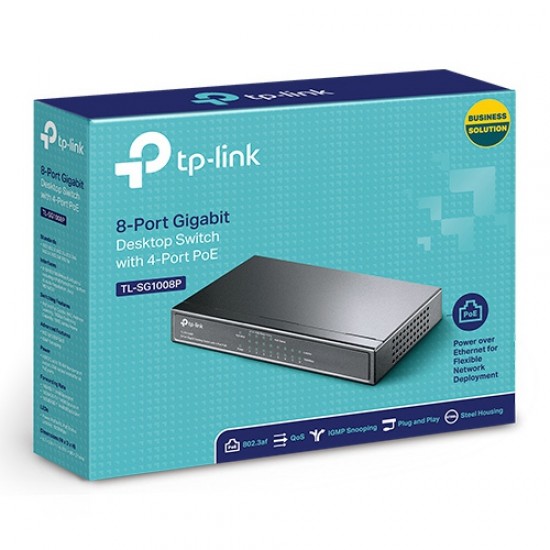 TP-Link TL-SG1008P 8Port Gigabit 4Port PoE+ Switch