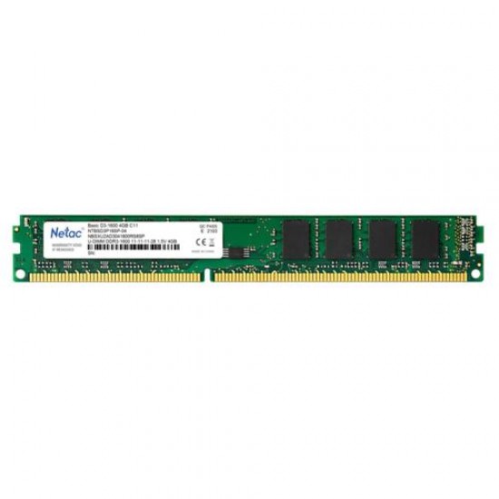 Netac Basic 4GB 1600MHz DDR3 CL11 NTBSD3P16SP-04