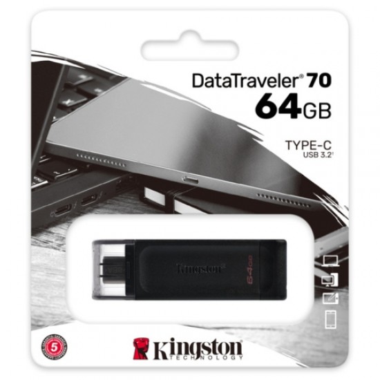 Kingston 64GB USB-C 3.2 GEN 1 DT70/64GB