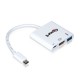 Qport Q-Th03 Type-C To Hdmi 4K+Usb 3.0+Type-C Çev.