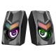 Snopy SN-X25 RGB Işıklı 3W*2 Siyah USB Speaker